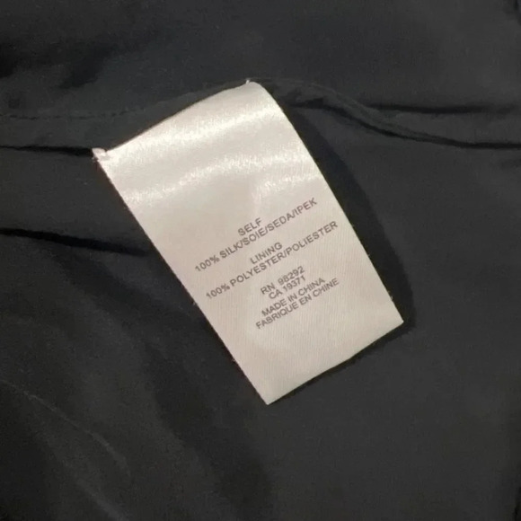 Tibi 100% Silk Ruffle Peplum Black Cami Tank Top Size 00 XXS - Picture 7 of 8